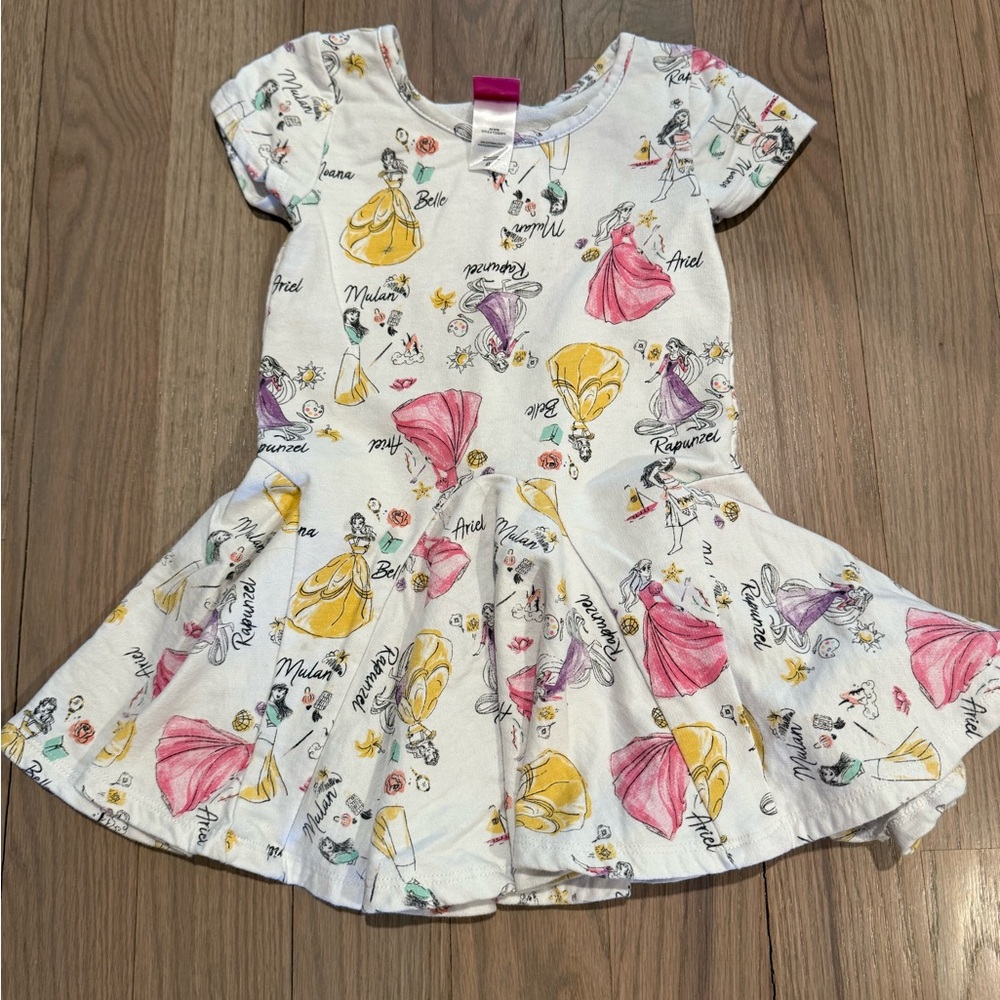 Disney Princess flare dress 4T. Belle, Rapunzel, Aurora